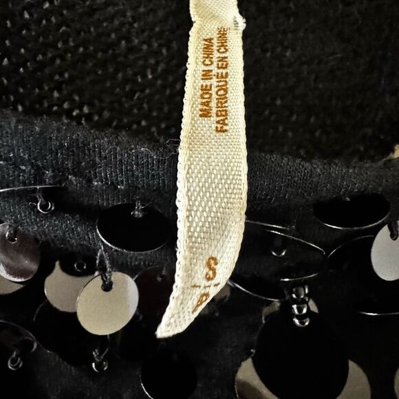 Free People Love Trapeze Crochet Tee Vee Sequins Embellishment SZ S #2395 - Picture 9 of 16